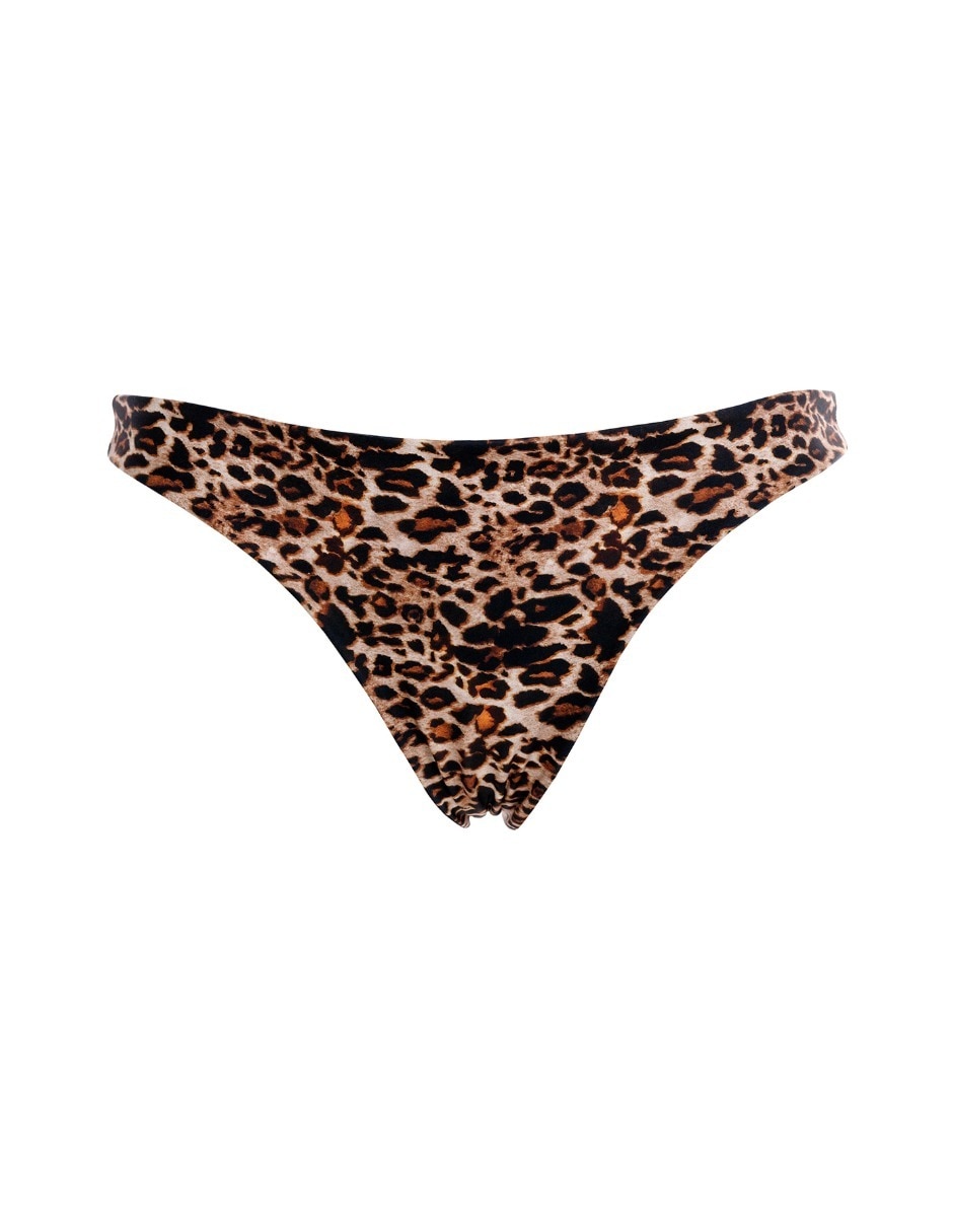 Panty bikini a la cintura para mujer estampada 6