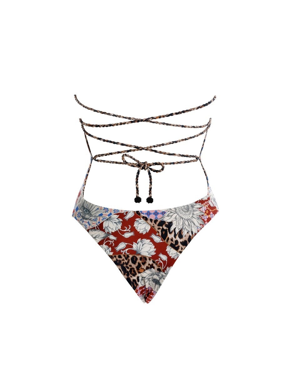Traje de baño completo para mujer estampado 4
