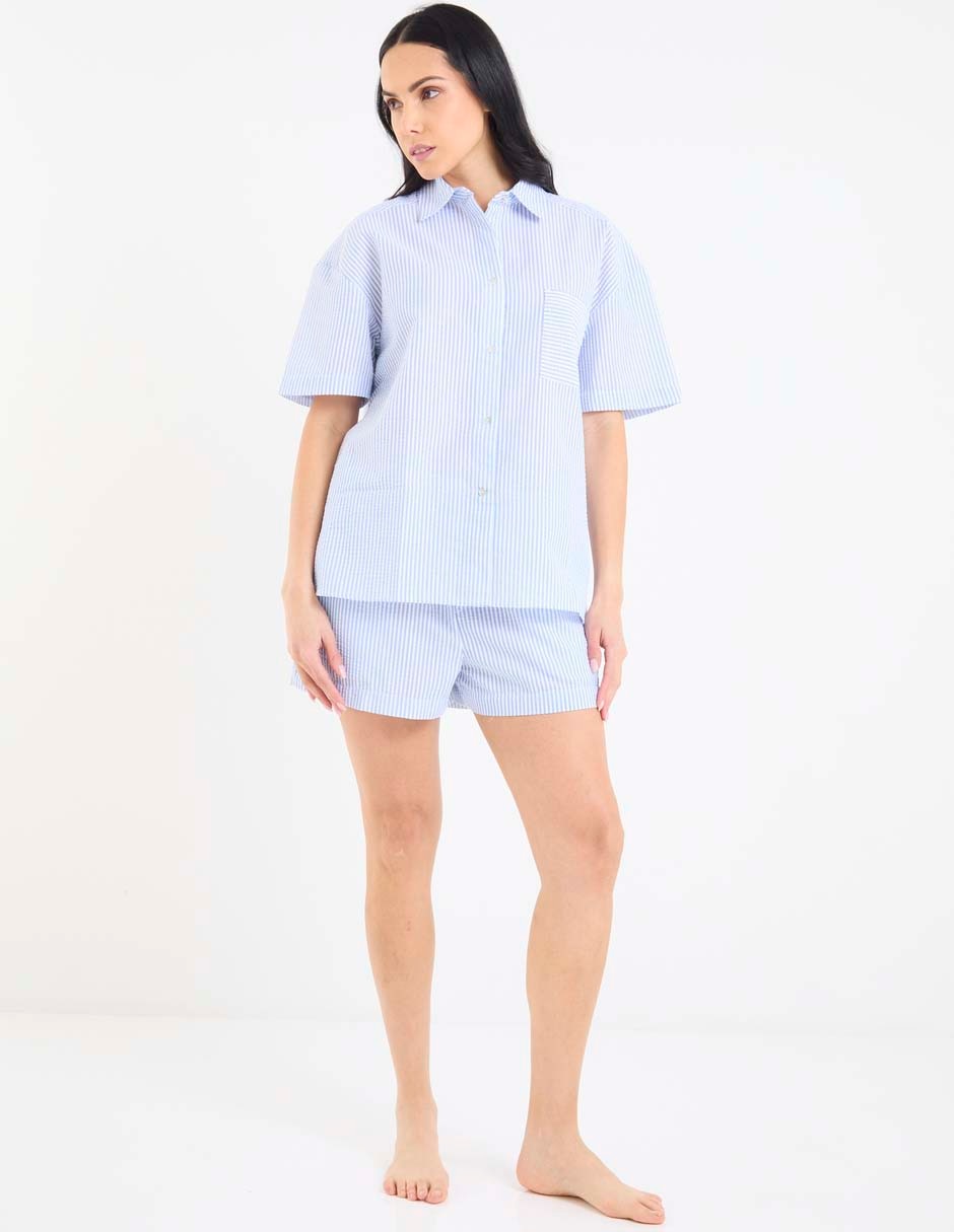 Salida de playa camisa con botones para mujer 3