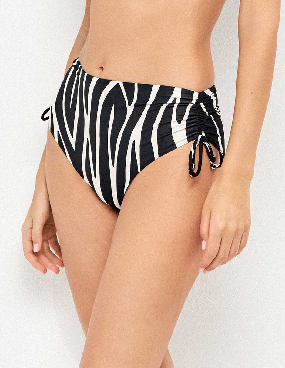 Bikini estampado animal print a la cintura para mujer
