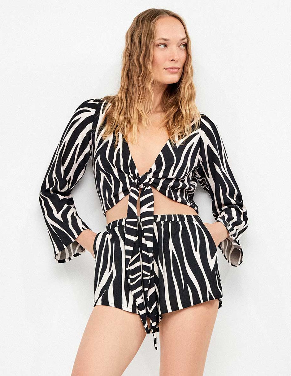 Salida de playa short para mujer 7