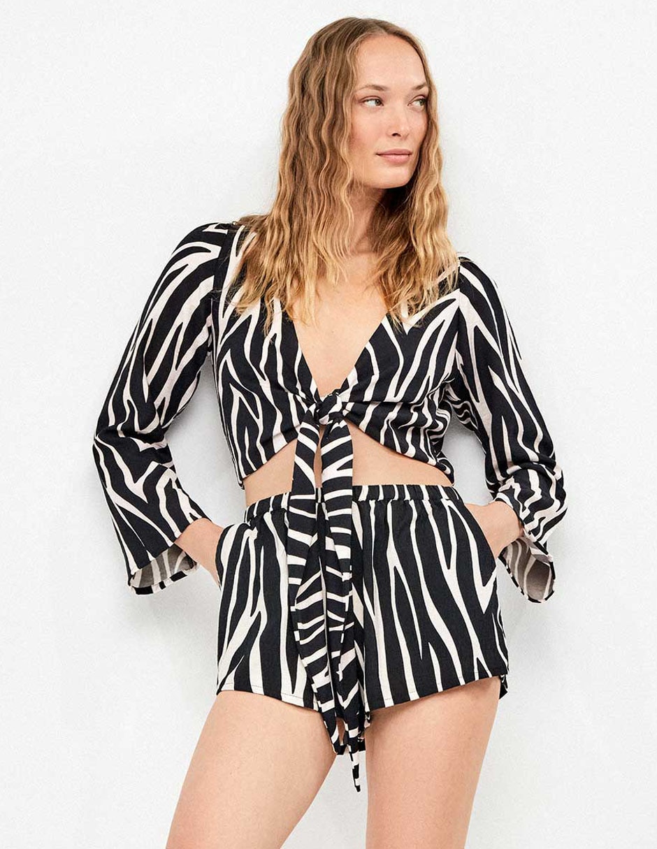 Salida de playa blusa para mujer 5