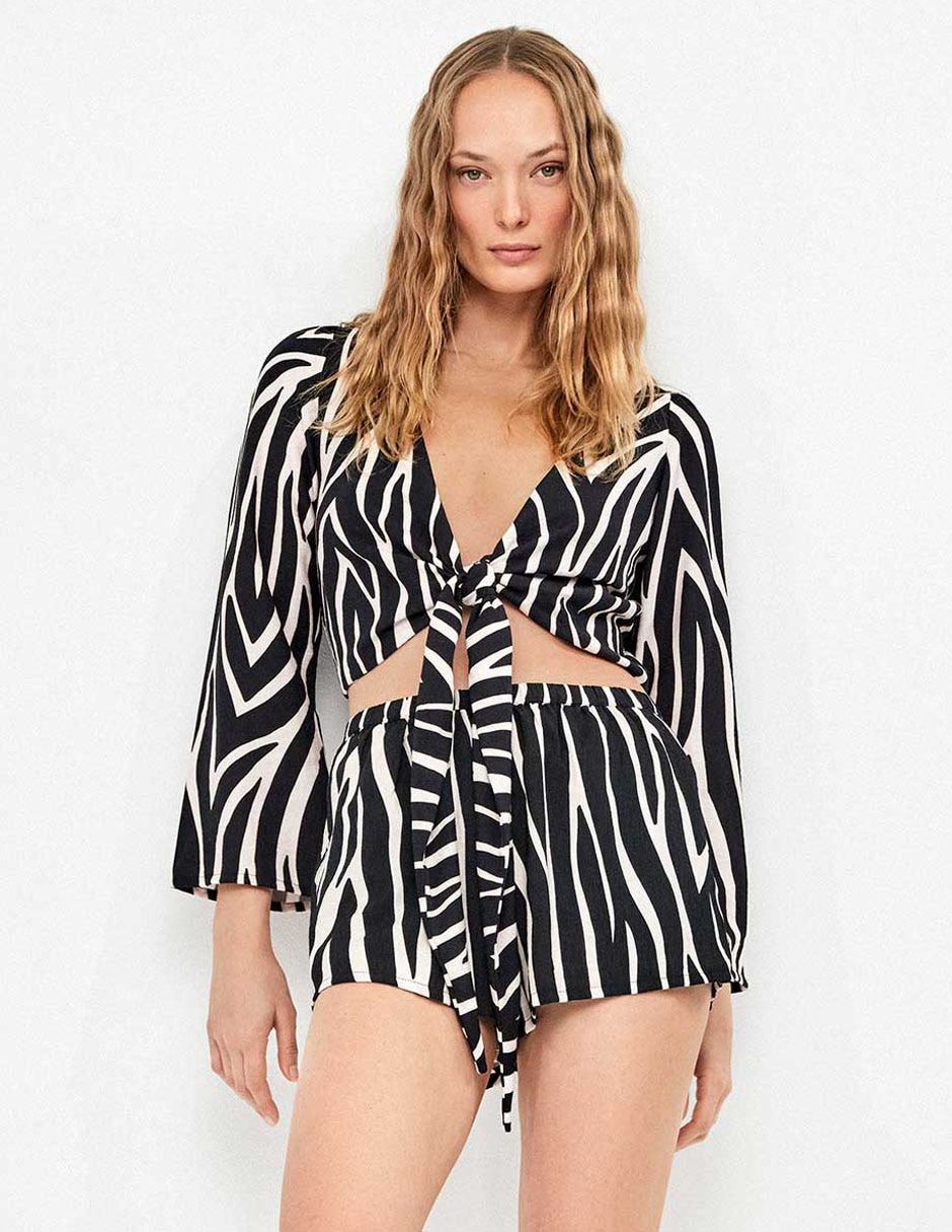 Salida de playa blusa para mujer 6