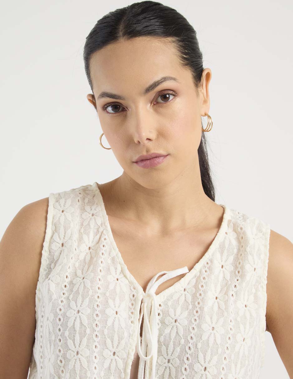 Blusa de playa de tirantes para mujer 4