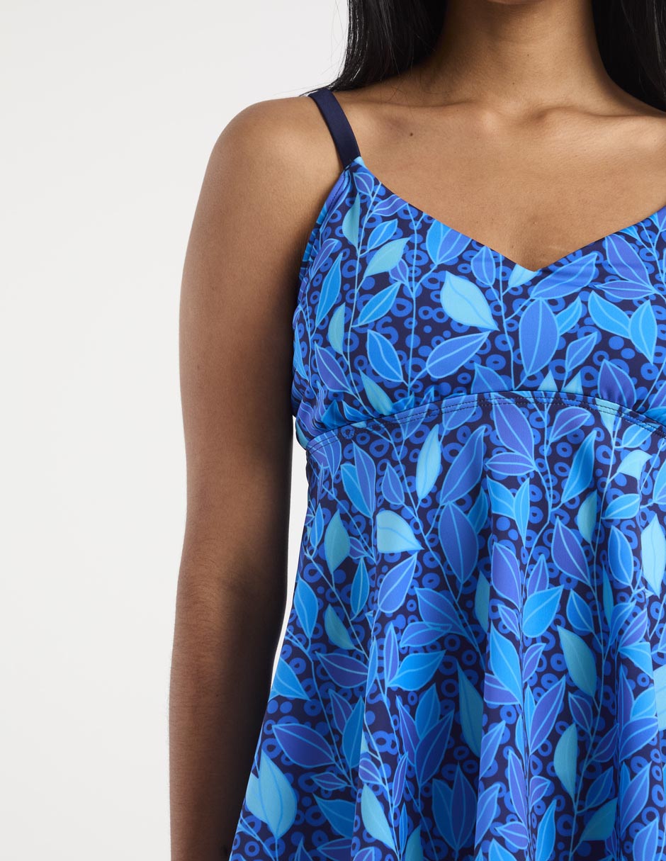 Top bikini estampado floral copa preformadas para mujer 4