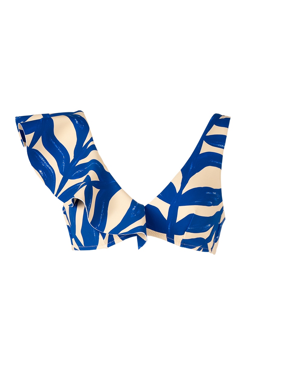 Ttop bikini estampado con copas removibles para mujer 5