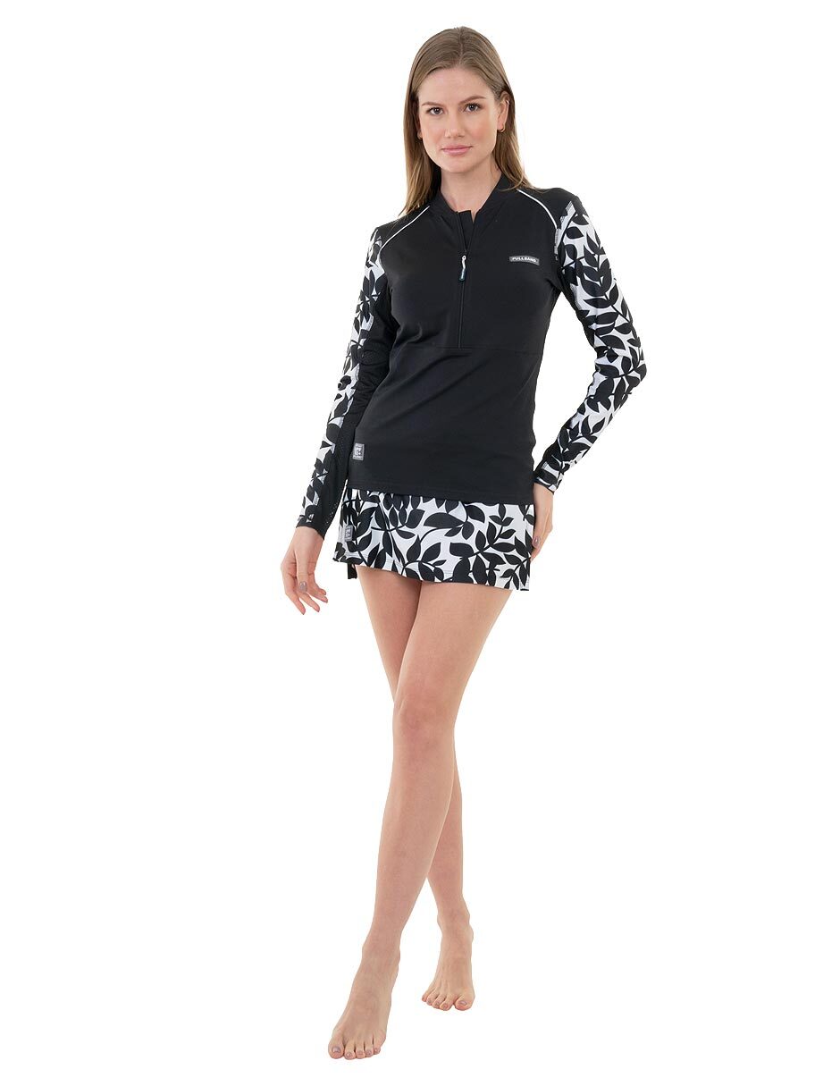 Wetshirt estampado floral para mujer 4