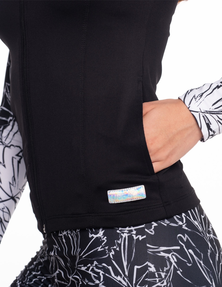 Wetshirt estampado floral para mujer 4