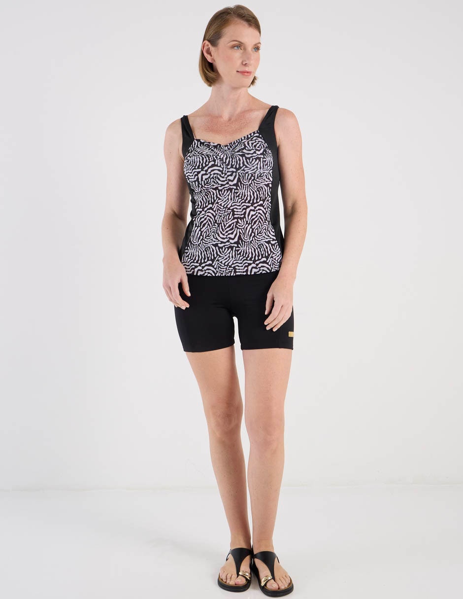 Tankini estampado animal print para con copas preformadas mujer 3