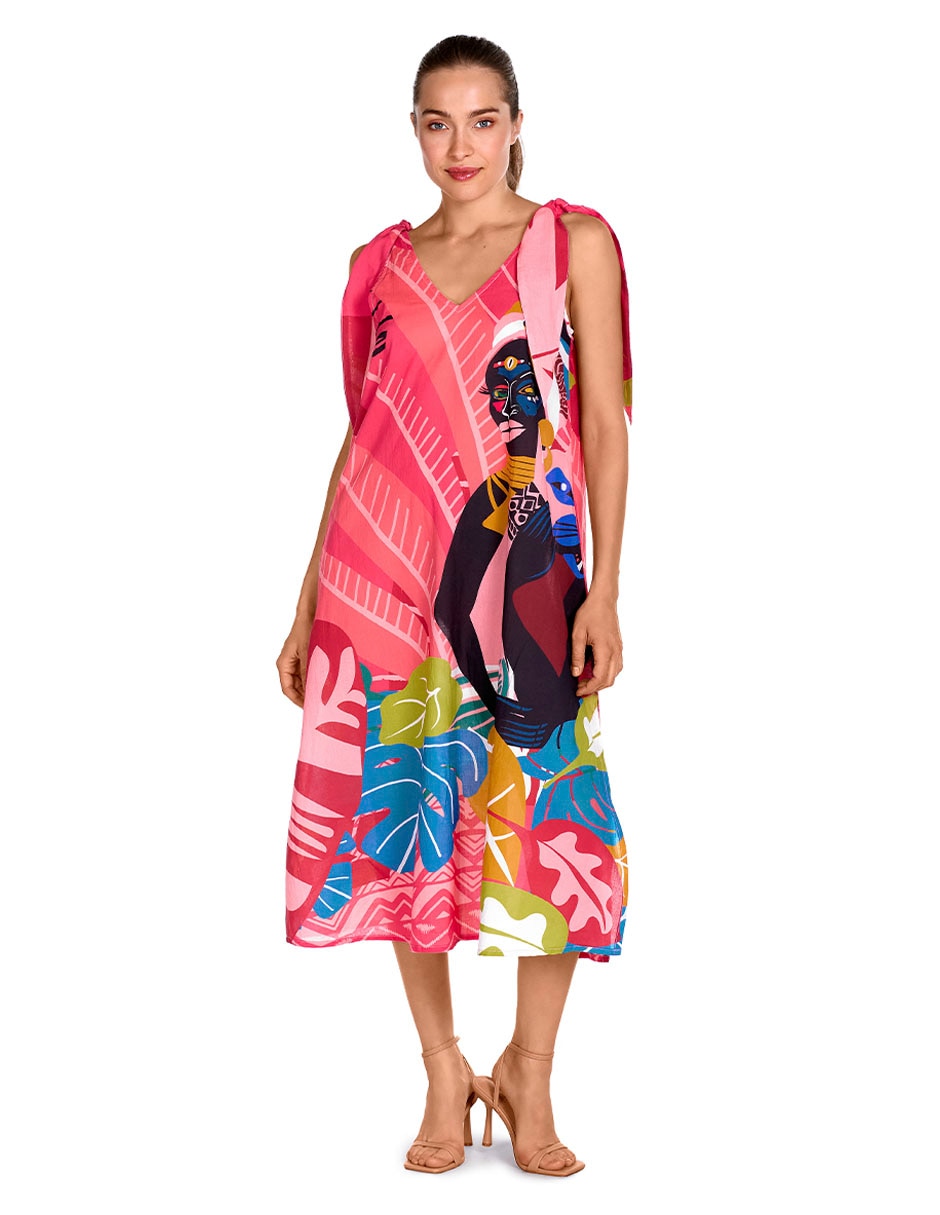 Vestido midi playa para mujer Vestido midi playa para mujer