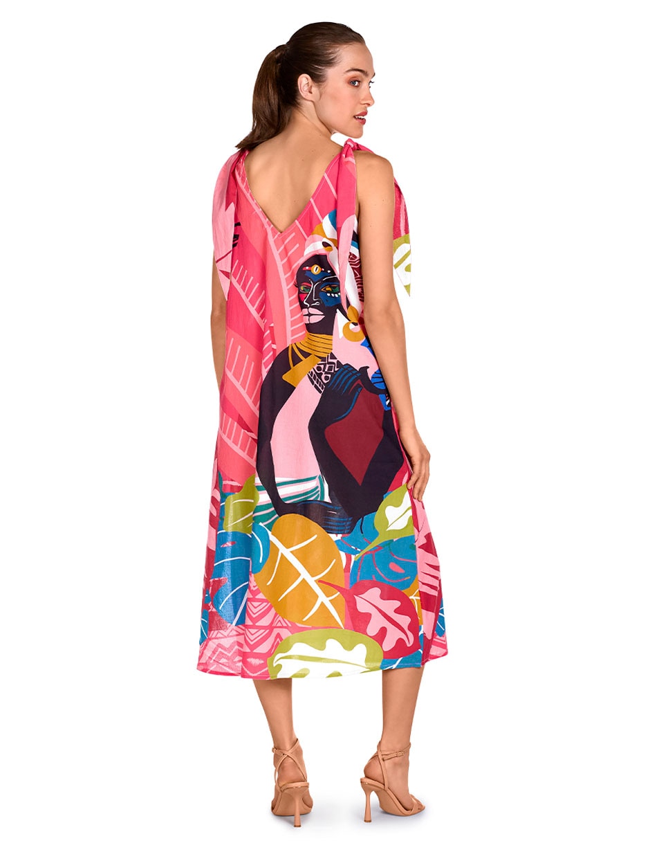 Vestido midi playa para mujer 3