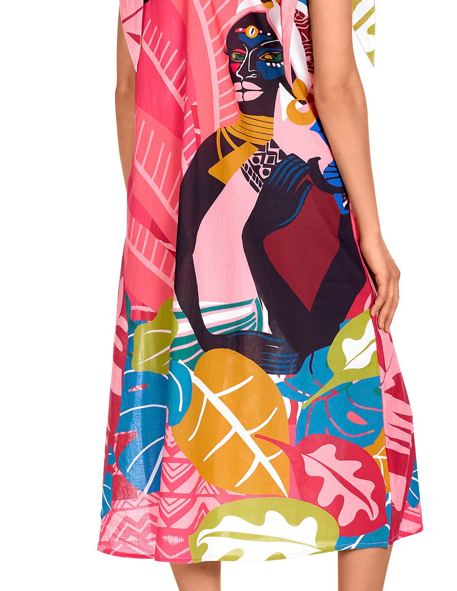 Vestido midi playa para mujer 4