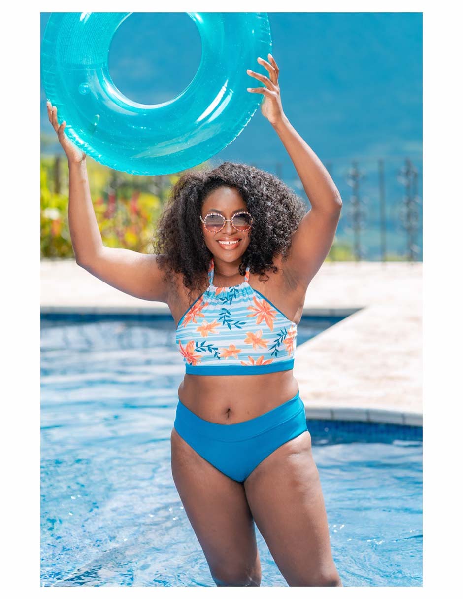 Conjunto bikini estampado floral para mujer 3