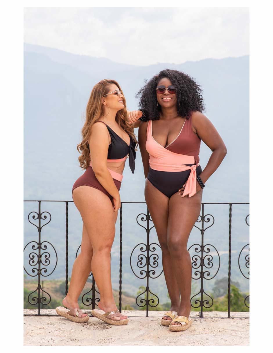 Conjunto bikini rebell "estampado" liso "para mujer"