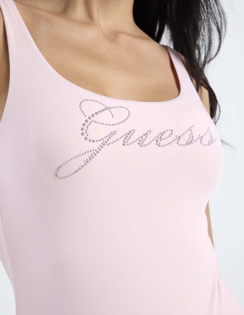 Traje de baño completo estampado logo para mujer 4
