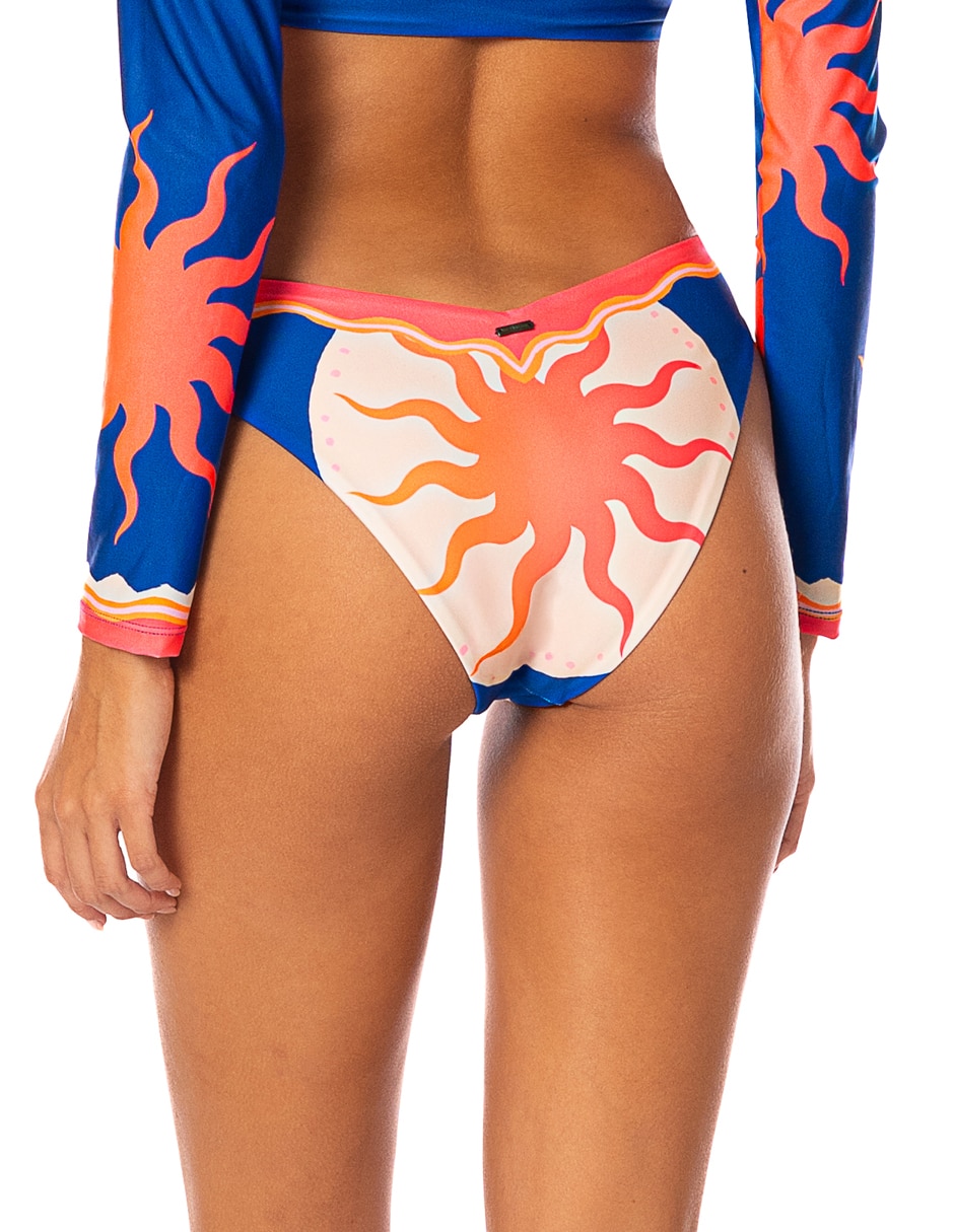 Bikini estampado gráfico a la cadera para mujer 4