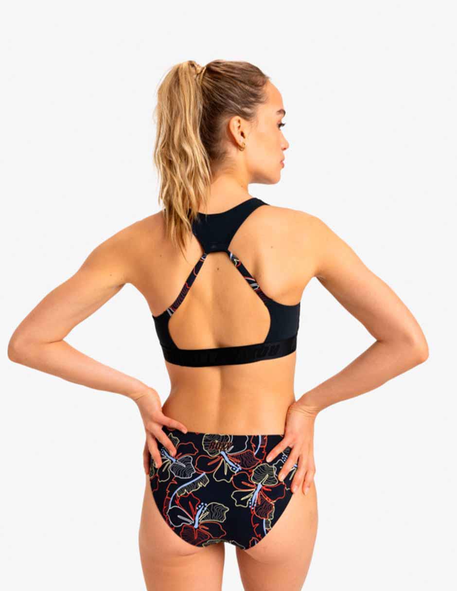 Top bikini estampado floral con copas removibles para mujer 3