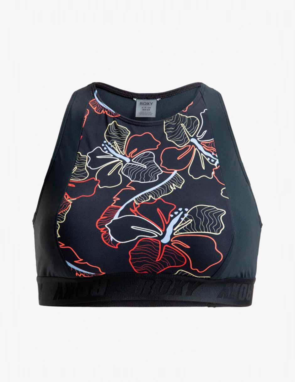 Top bikini estampado floral con copas removibles para mujer 5