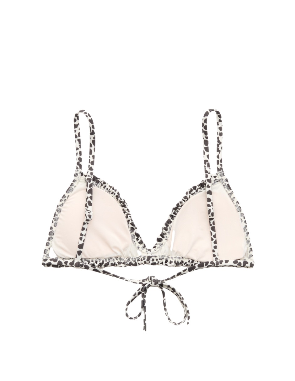 Top bikini estampado animal print con para mujer 4