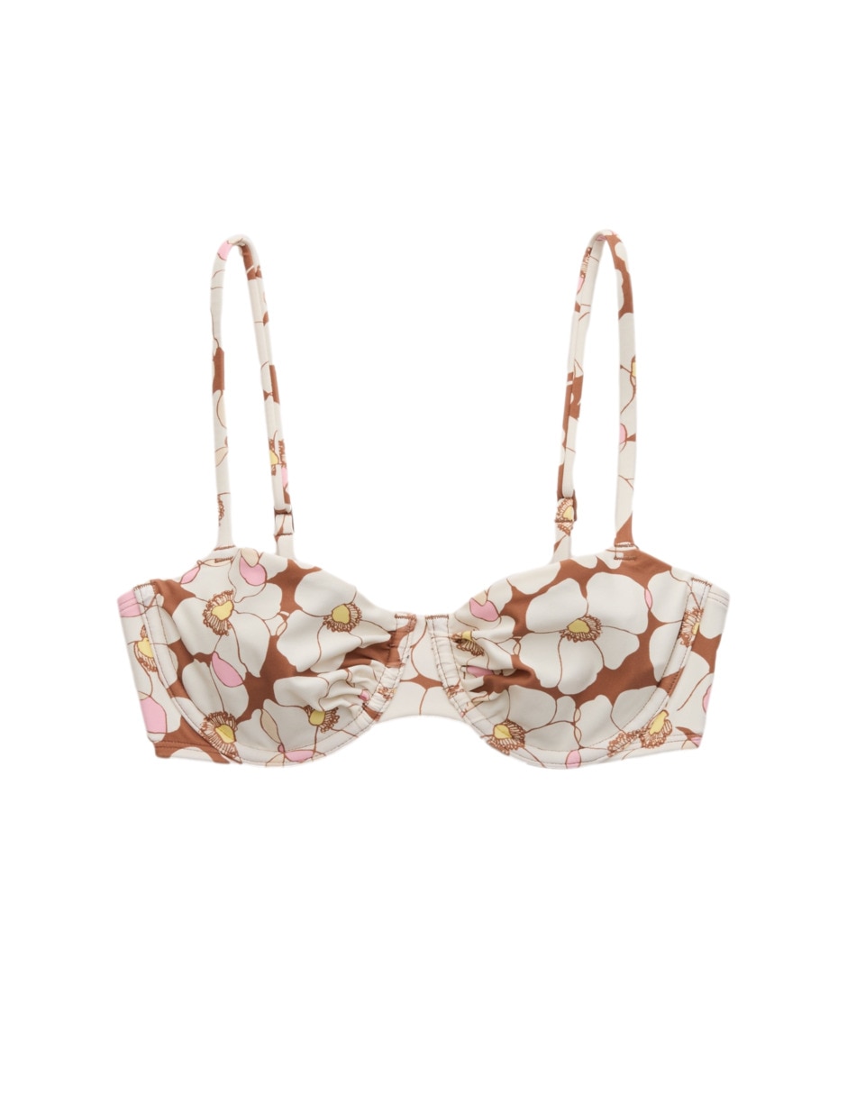 Brassiere estampado floral para mujer 3