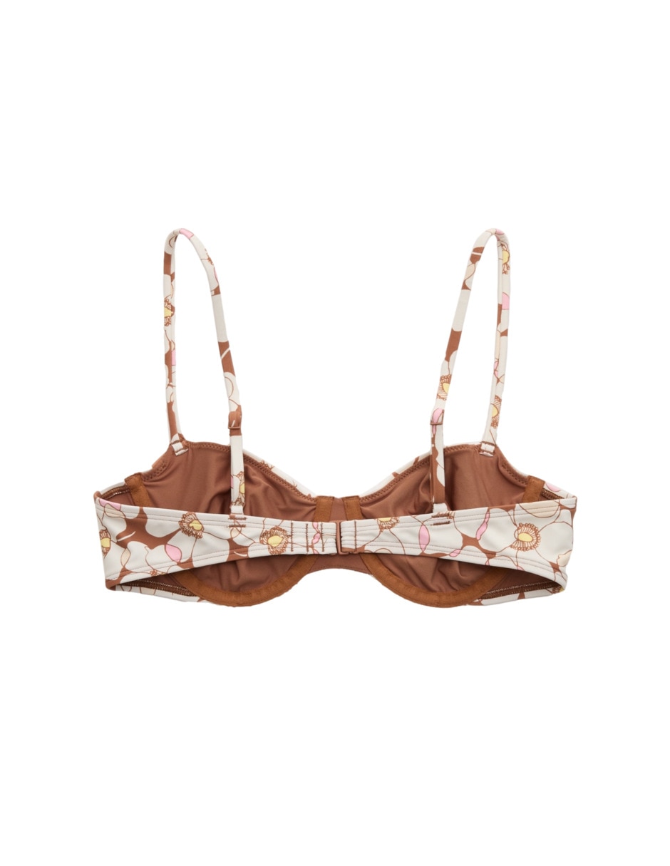 Brassiere estampado floral para mujer 4
