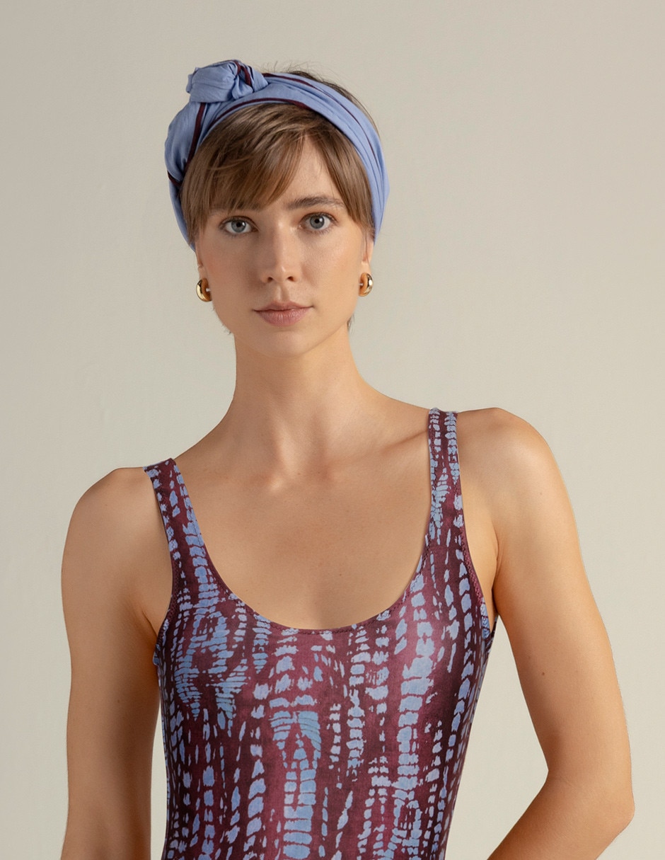 Traje de baño completo estampado animal print para mujer 3