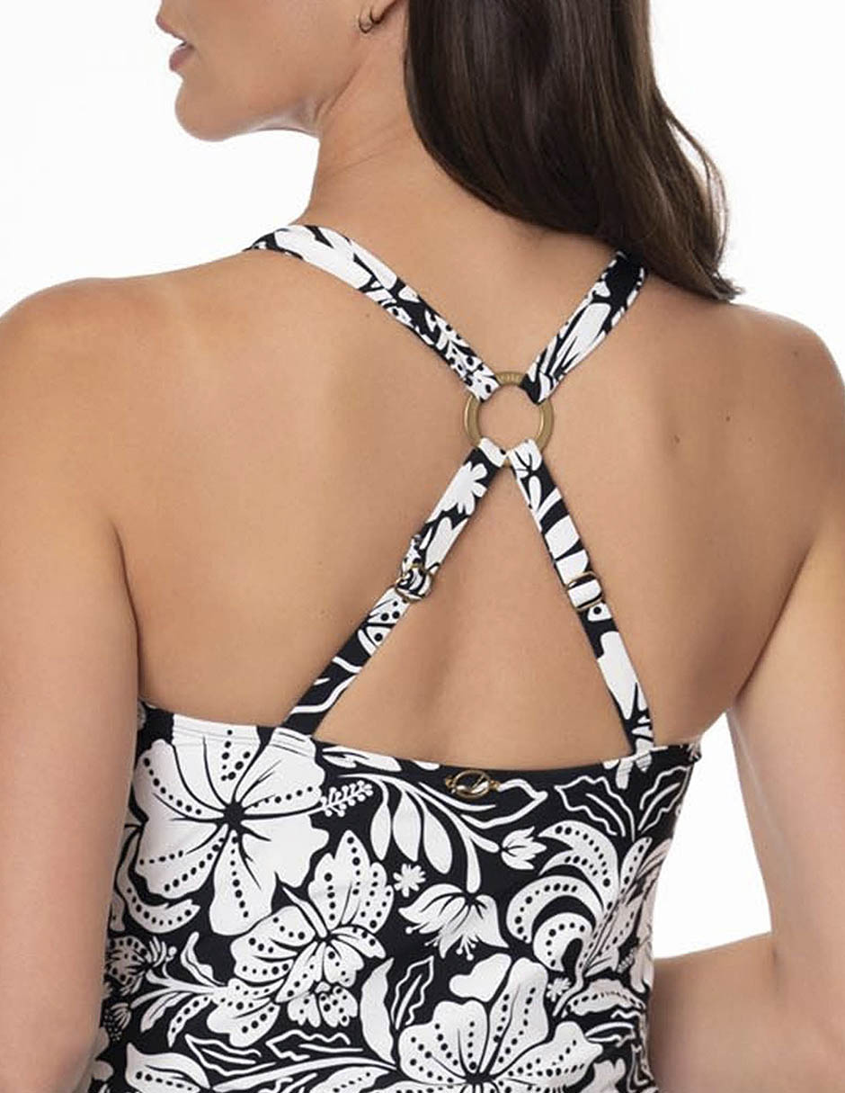 Tankini estampado floral con para mujer 3