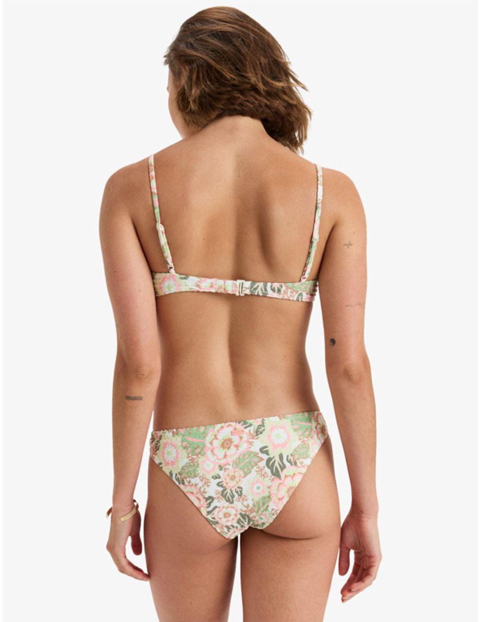 Bikini estampado floral a la  cintura para mujer 3