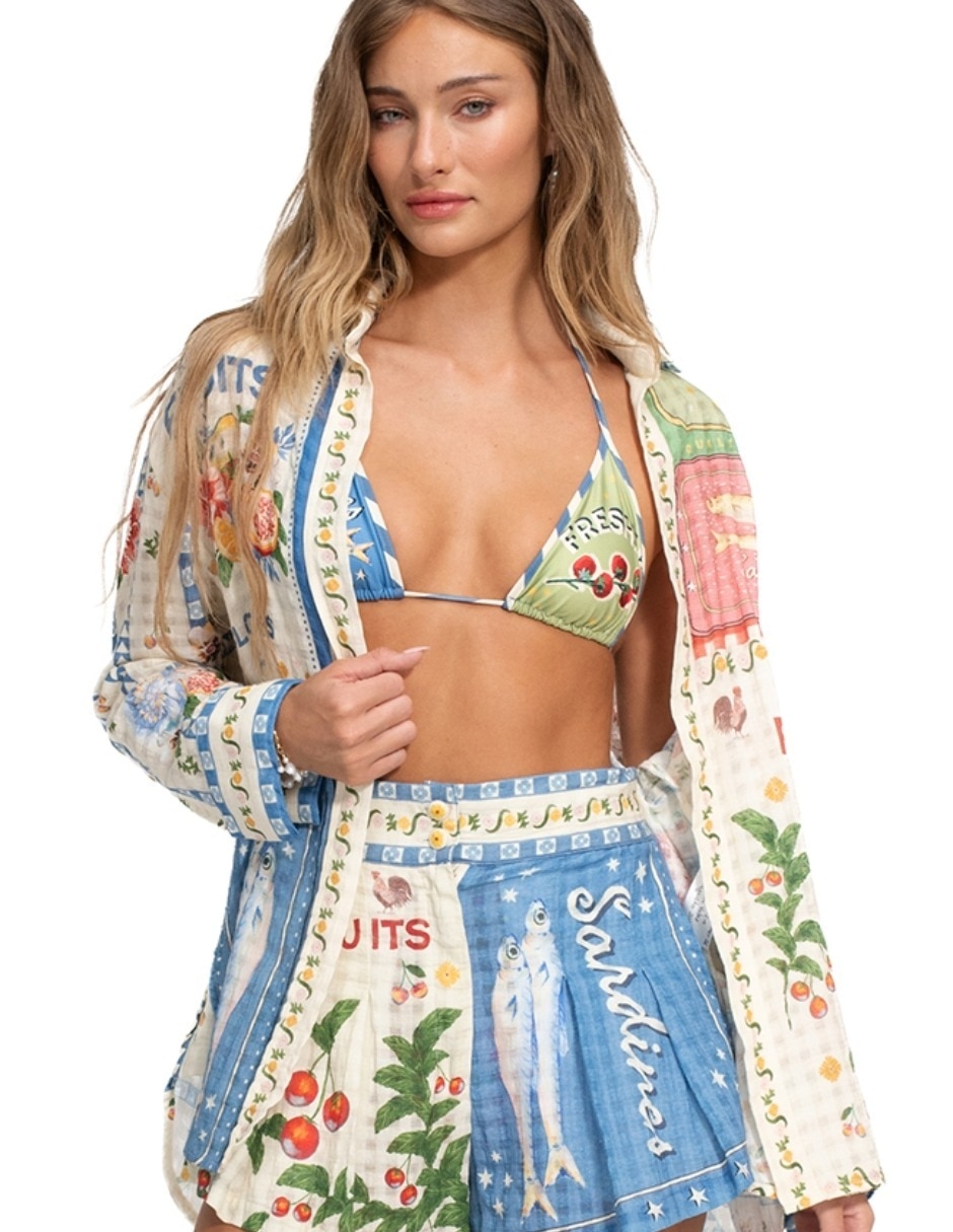 Blusa manga larga para mujer