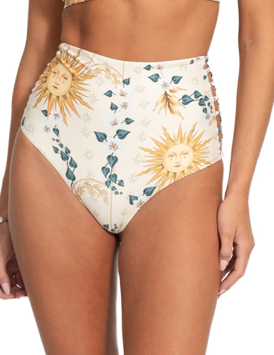 Panty bikini a la cintura alta para mujer