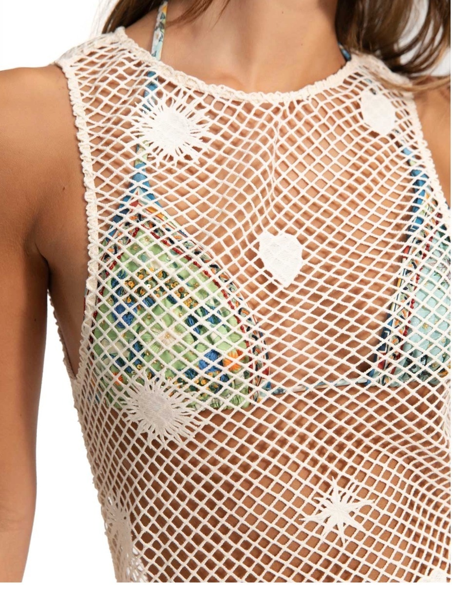 Vestido corto playa para mujer 5