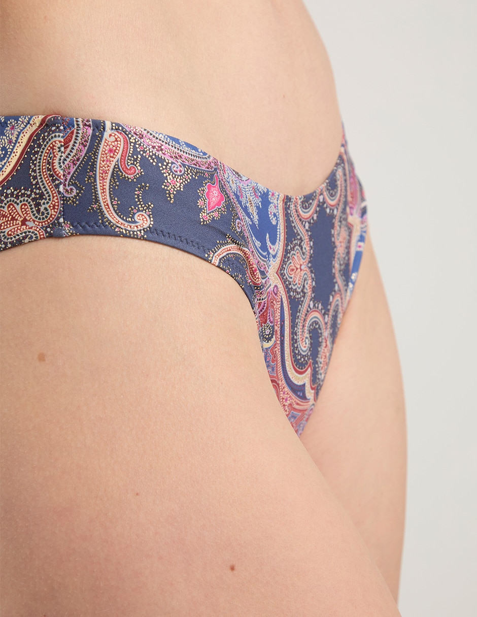 Bikini estampado a la cadera para mujer 4