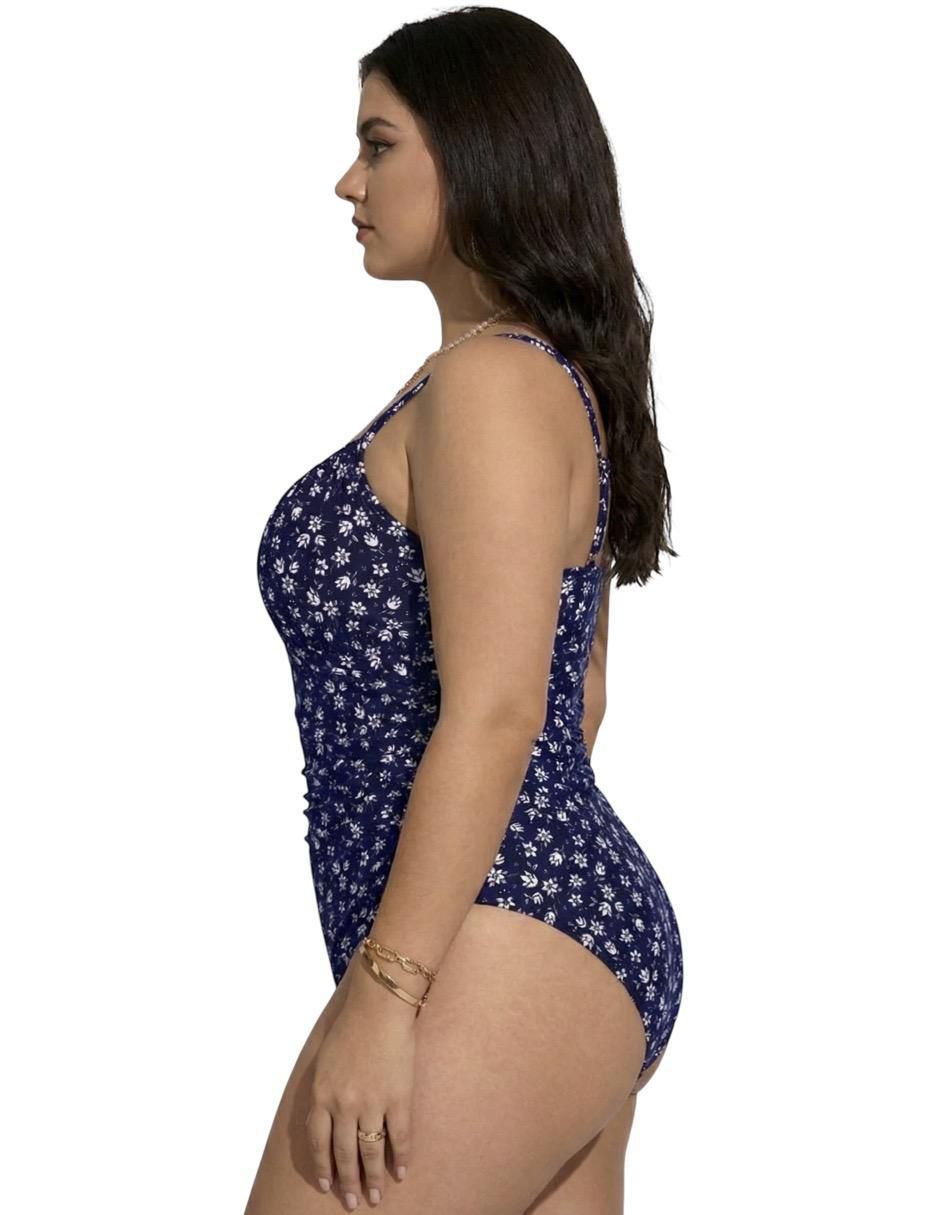 Traje de baño completo estampado floral para mujer 2