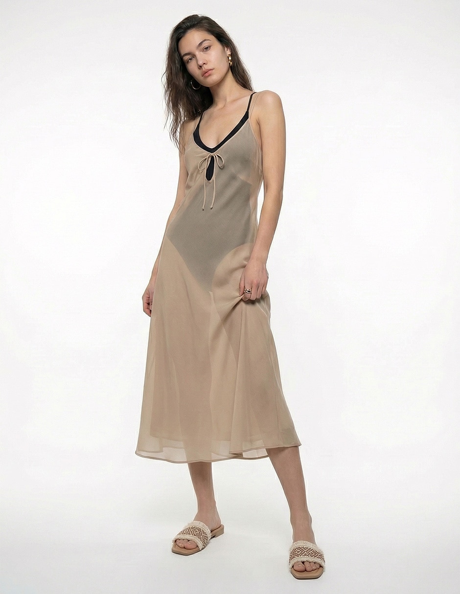 Vestido midi playa para mujer 3