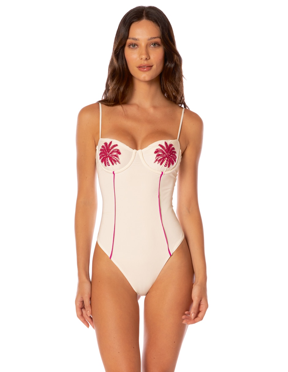 Traje de baño completo estampado floral para mujer Traje de baño completo estampado floral para mujer