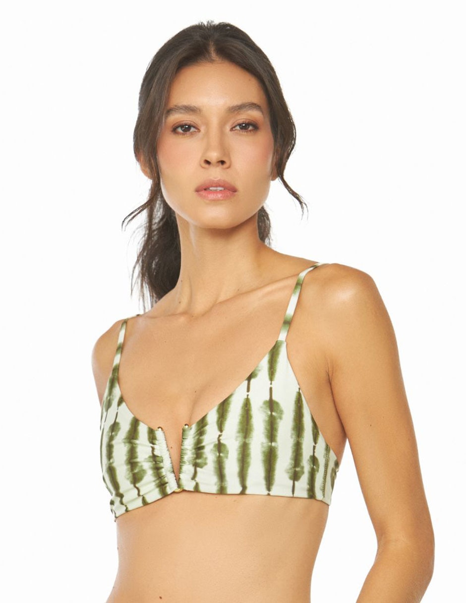 Top bikini con copas remobibles para mujer