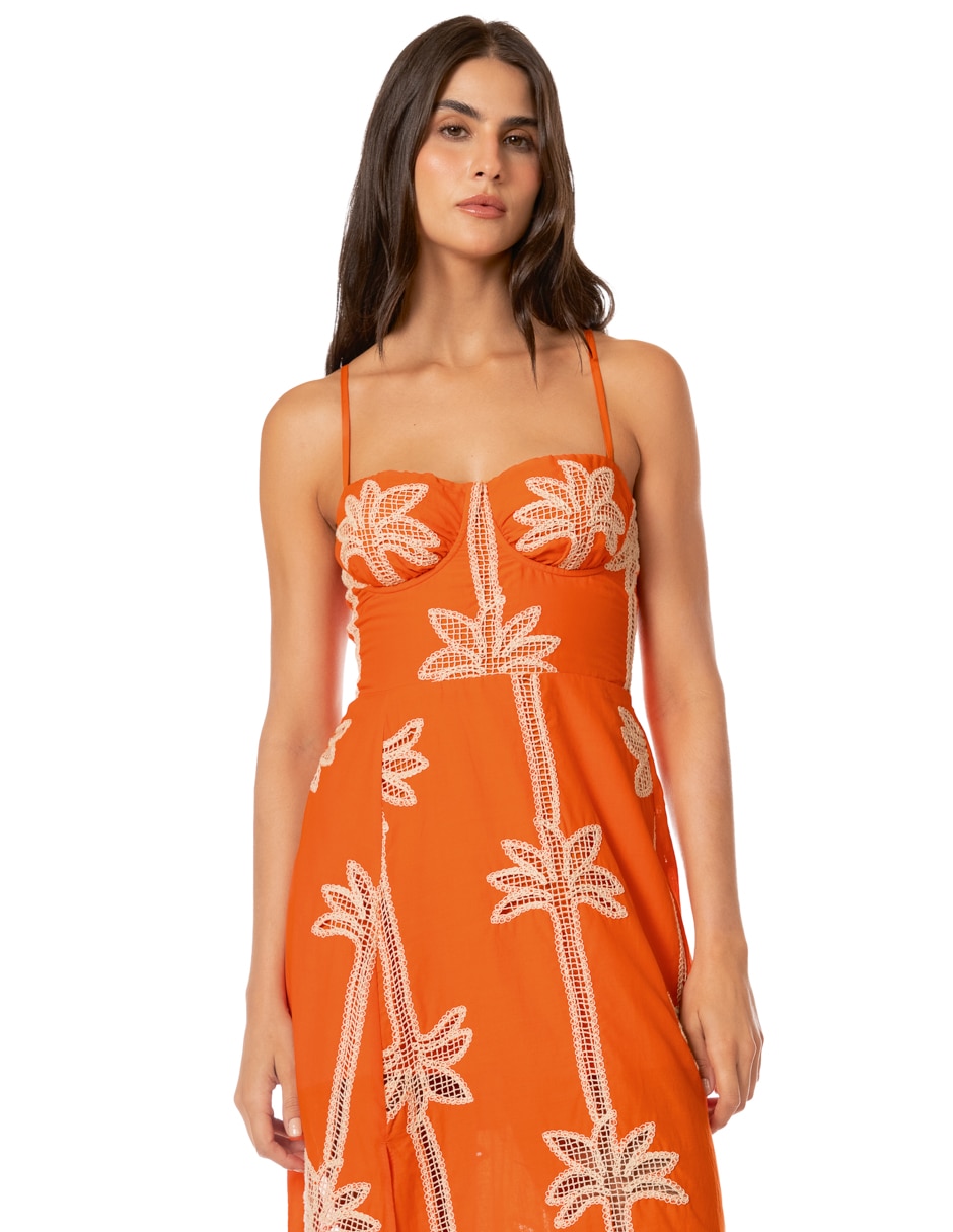 Salida de playa vestido con amarre para mujer 3
