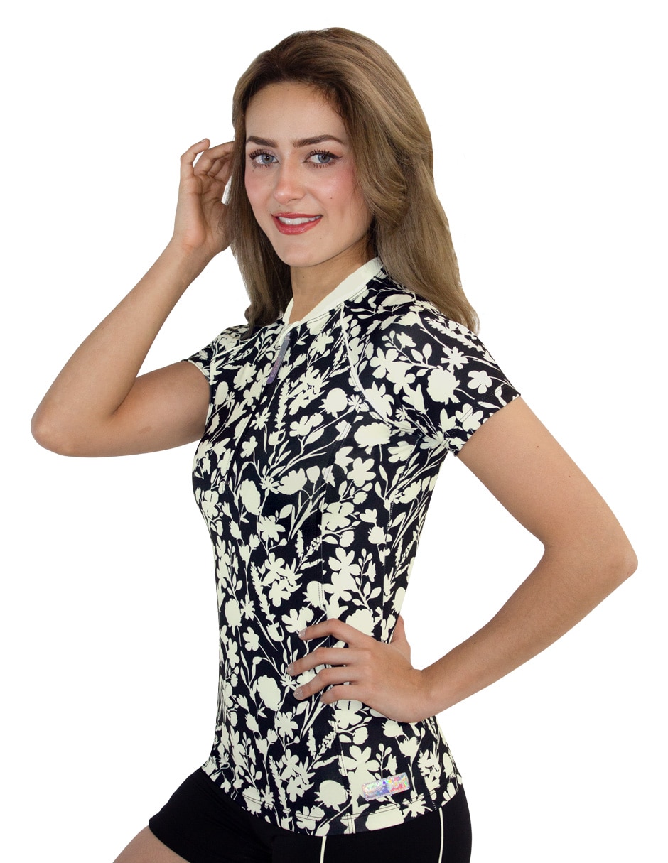 Wetshirt estampado floral para mujer 2