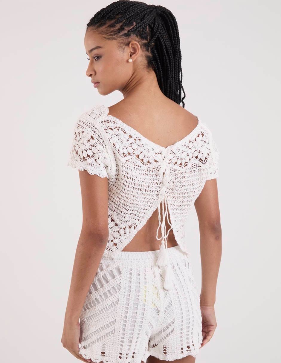 Blusa manga corta para mujer 6