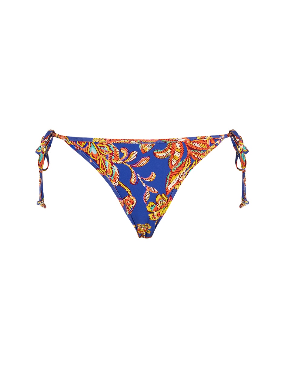 Bikini estampado macroprint a la cadera para mujer 5