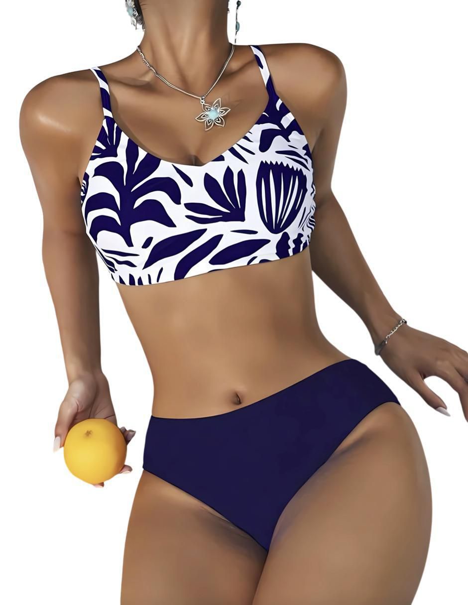 Conjunto bikini estampado floral para mujer 4