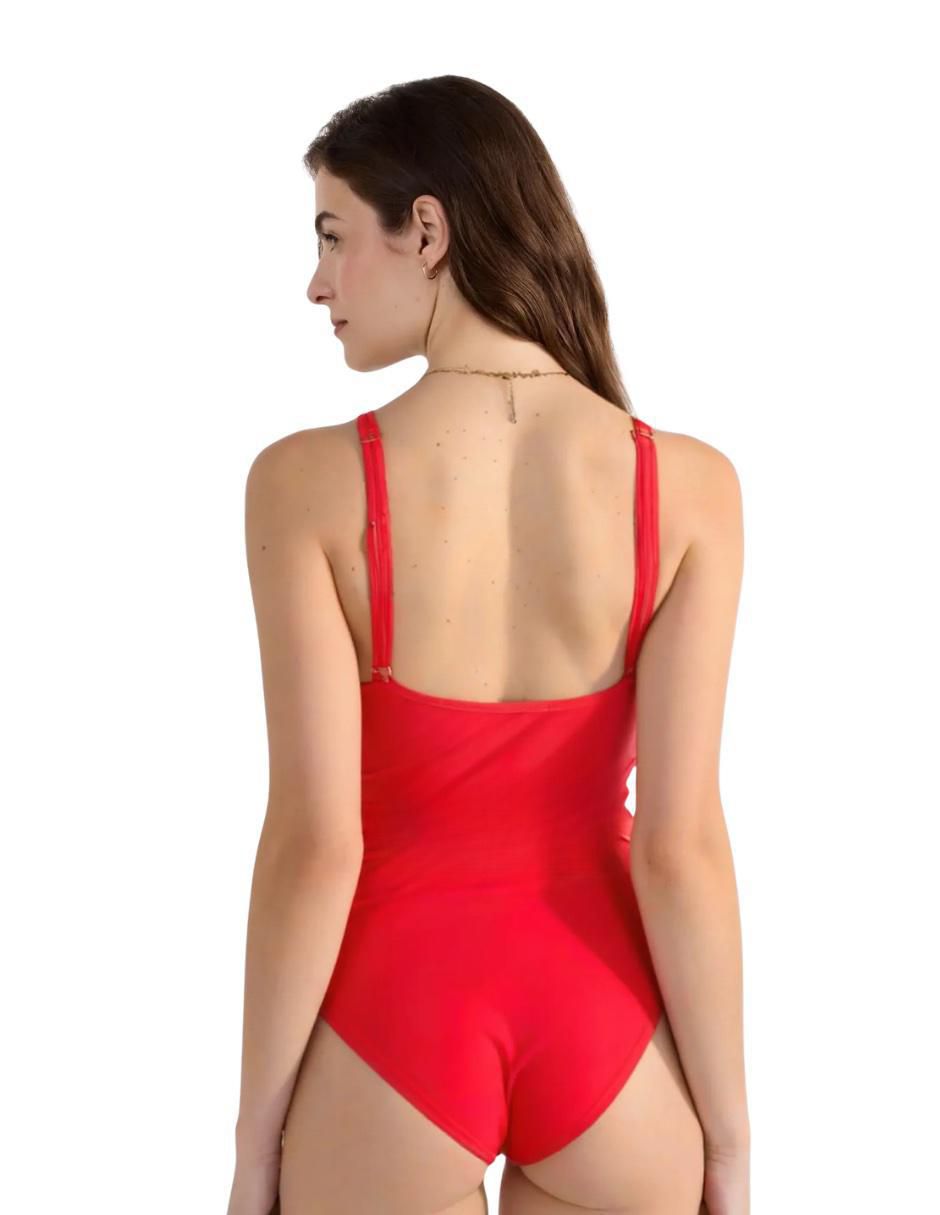 Traje de baño completo alma de mar "estampado" liso "para mujer"
